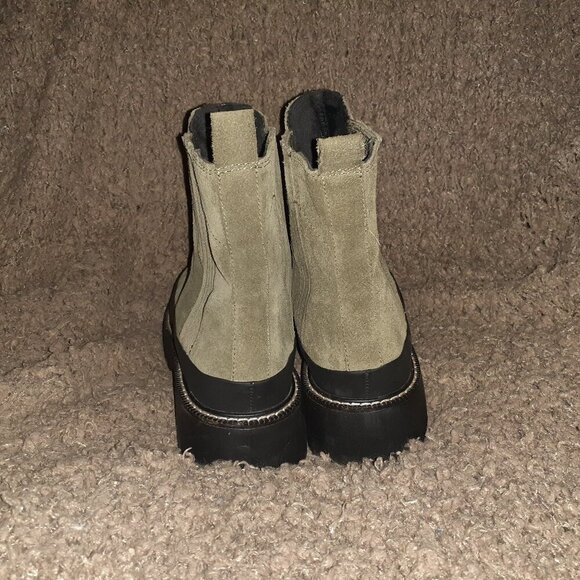 CASLON-Betsey Ankle Boot-Gray/Taupe Suede-Water Resistant-Sz 10/10.5-Excellent - Picture 6 of 8